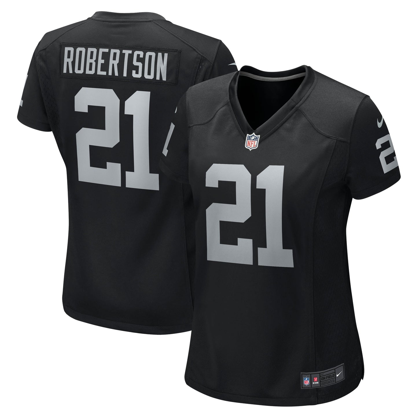 Amik Robertson Las Vegas Raiders Nike Women's Team Game Jersey - Black