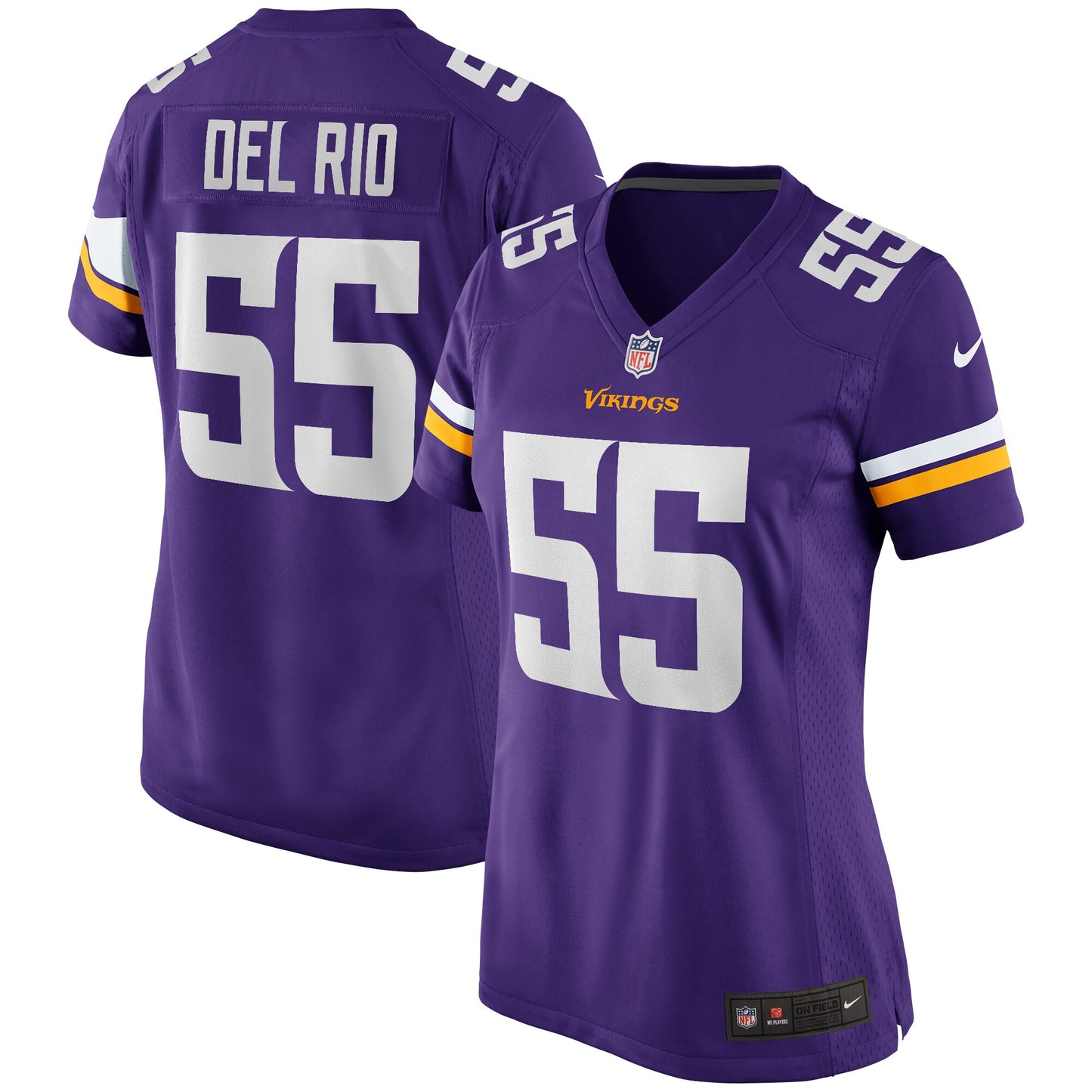 Jack Del Rio Minnesota Vikings Nike Women's Game Retired Player Jersey - Purple