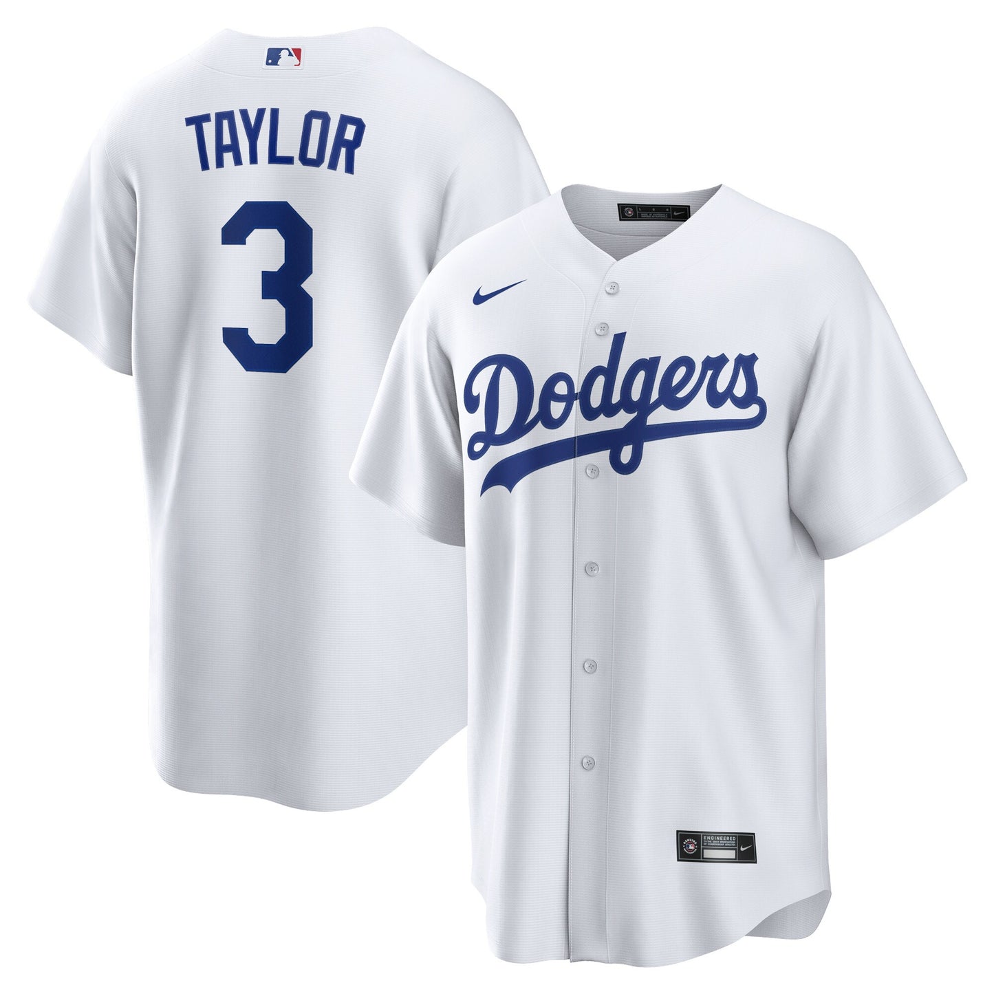 Chris Taylor Los Angeles Dodgers Nike Replica Player Jersey - White
