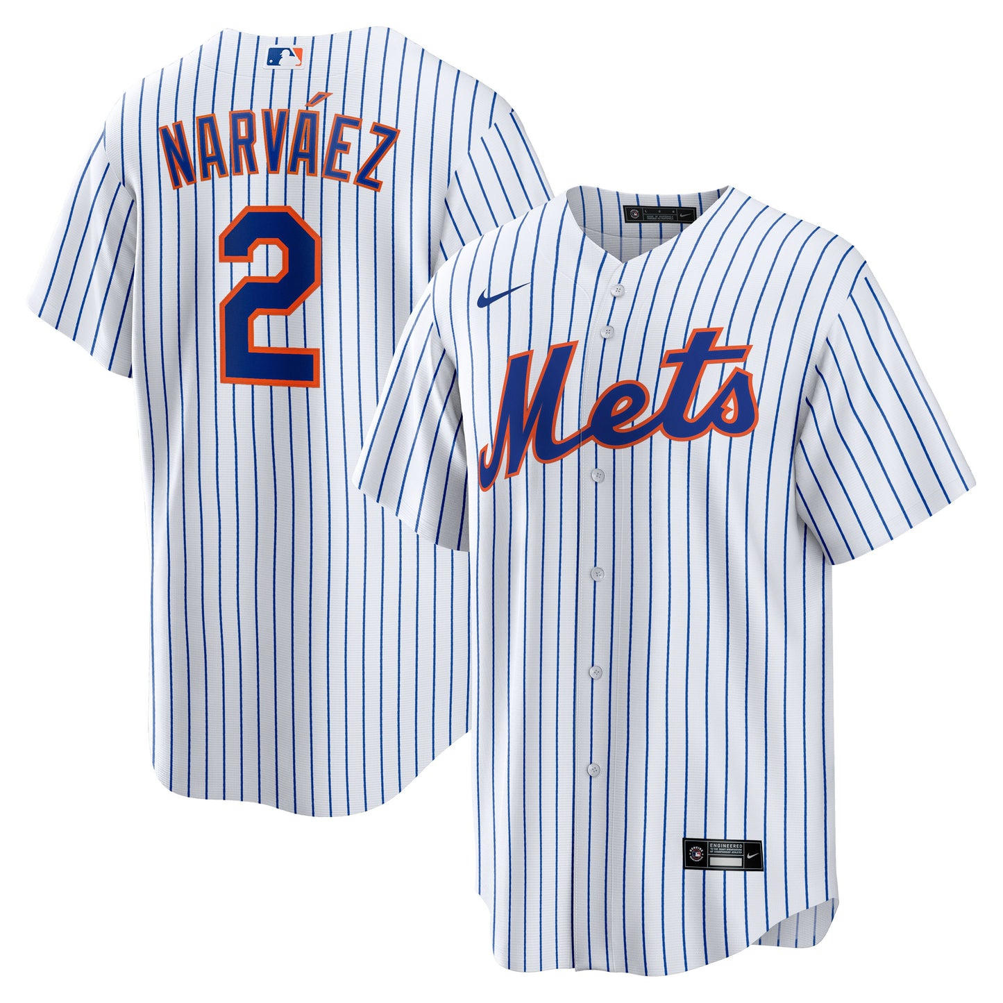 Omar Narvaez New York Mets Nike Home Replica Player Jersey - White