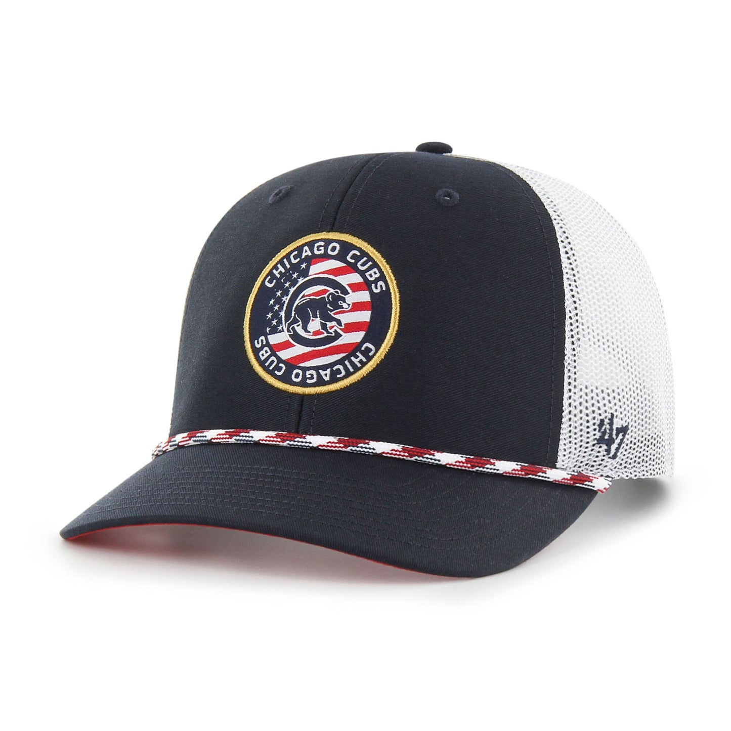 Chicago Cubs '47 Union Patch Trucker Adjustable Hat - Navy