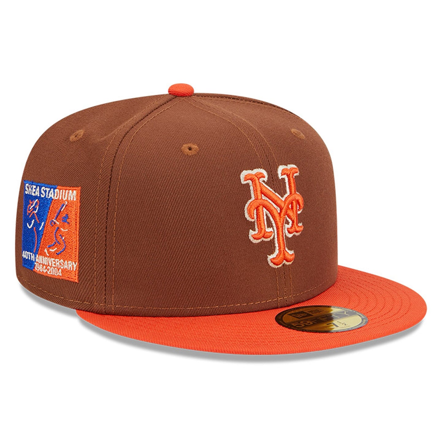 New York Mets New Era Harvest Shea Stadium 40th Anniversary 59FIFTY Fitted Hat - Brown