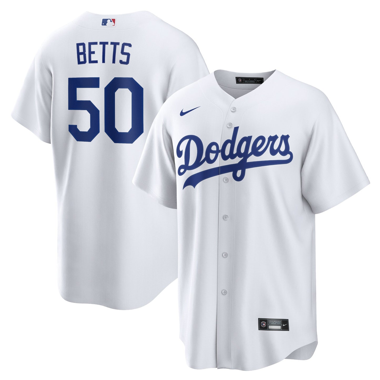 Mookie Betts Los Angeles Dodgers Nike Home Replica Player Name Jersey - White