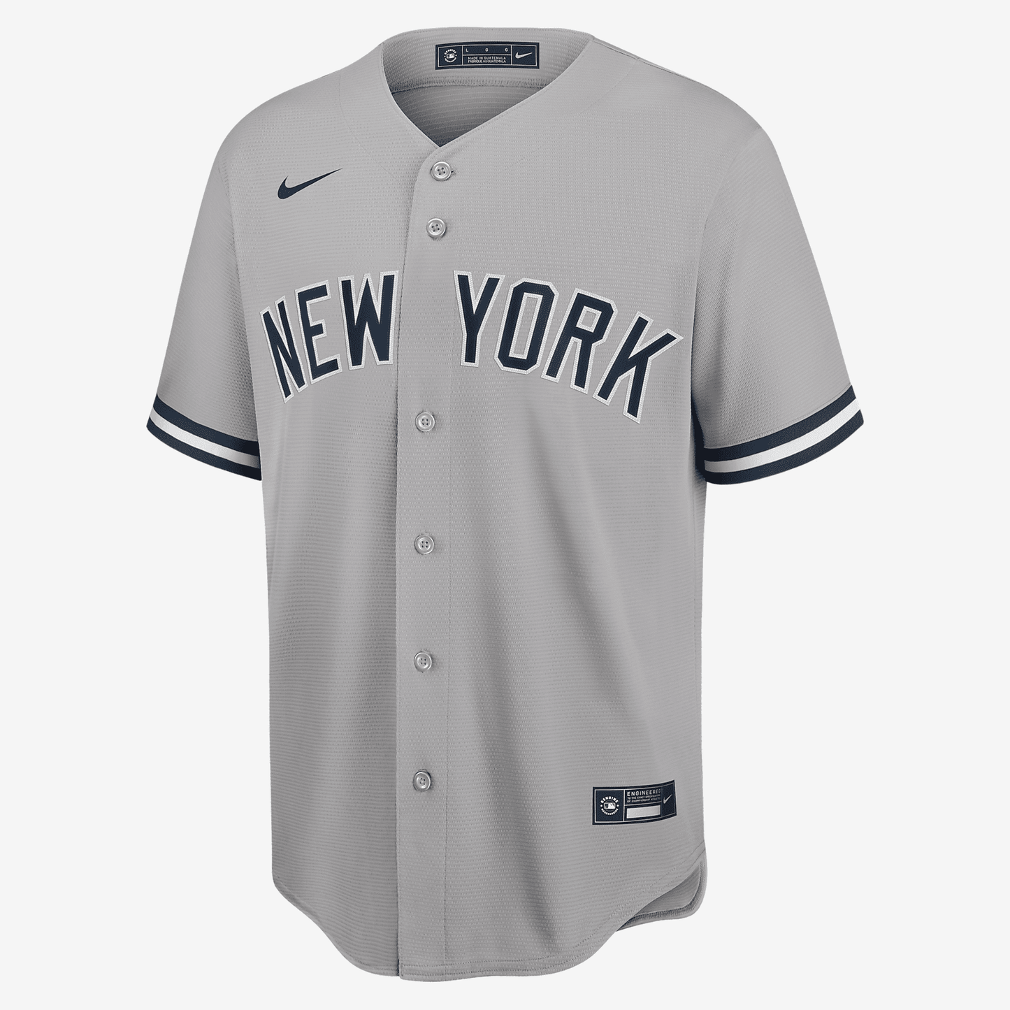 MLB New York Yankees (Derek Jeter) Men's Replica Baseball Jersey - Grey Heather