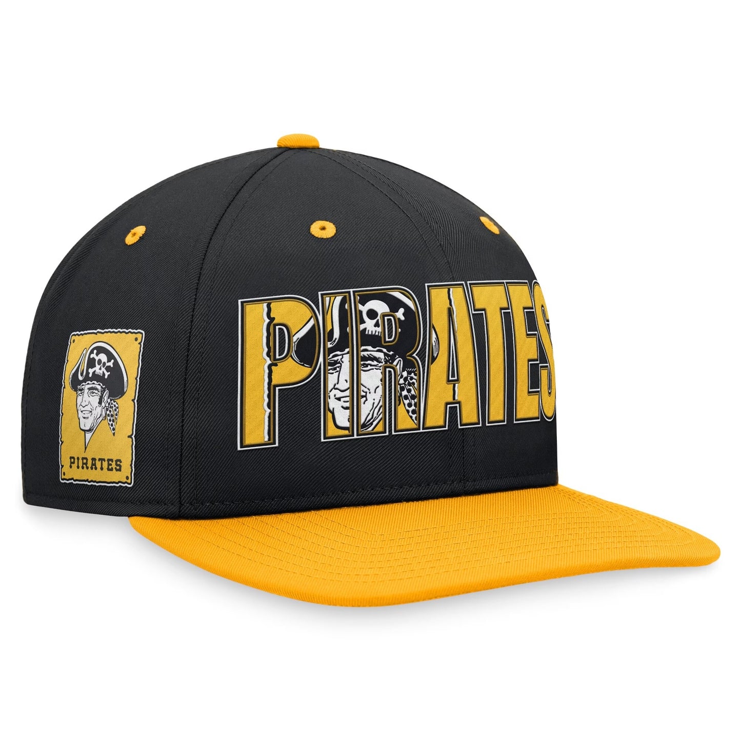 Pittsburgh Pirates Nike Cooperstown Collection Pro Snapback Hat - Black