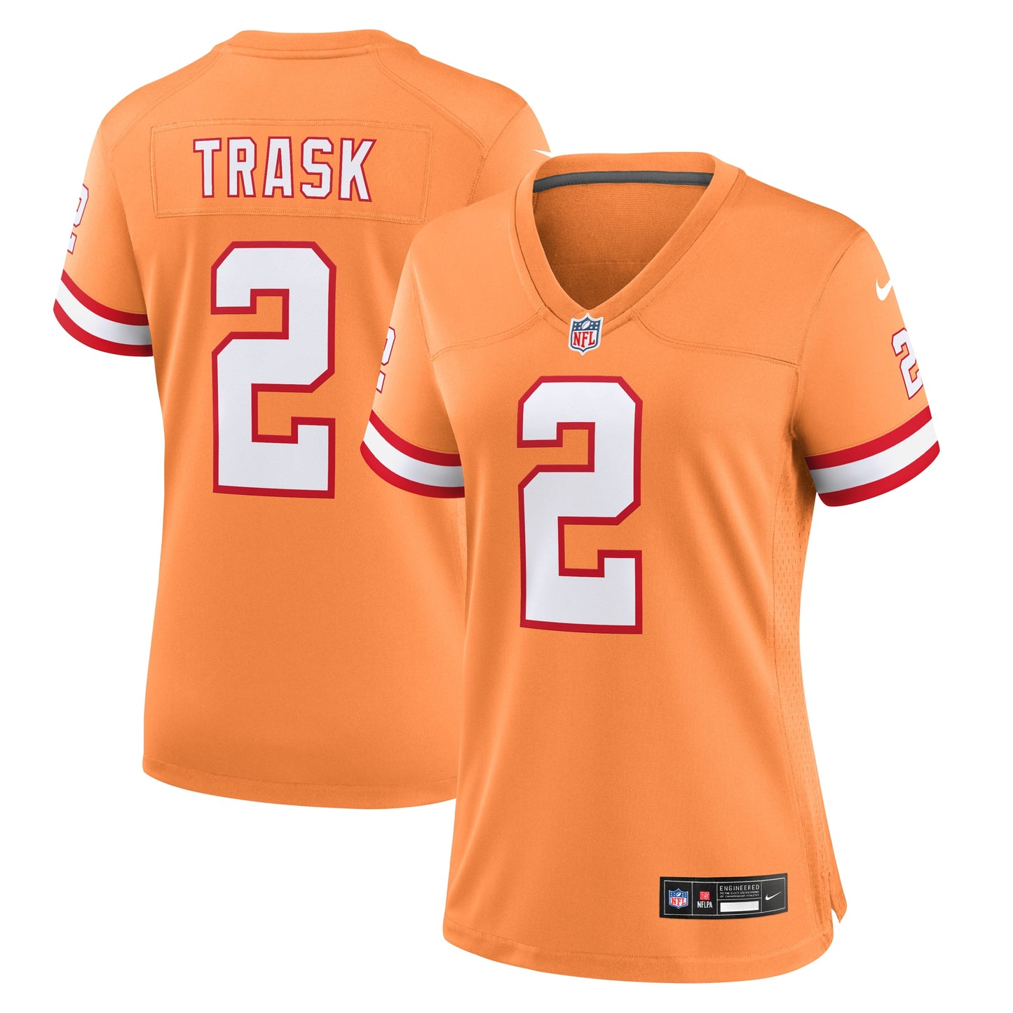 Kyle Trask Tampa Bay Buccaneers Nike Women's Throwback Game Jersey - Orange