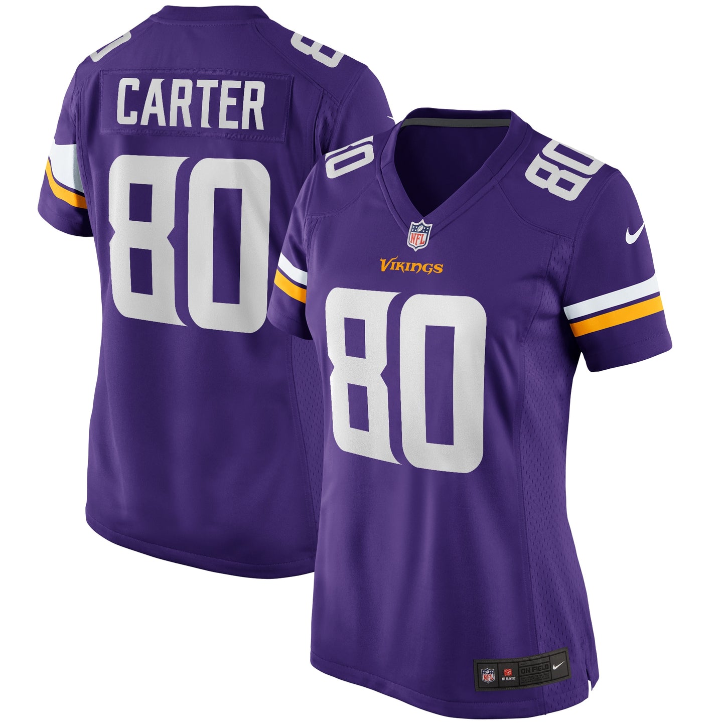 Cris Carter Minnesota Vikings Nike Women's Game Retired Player Jersey - Purple