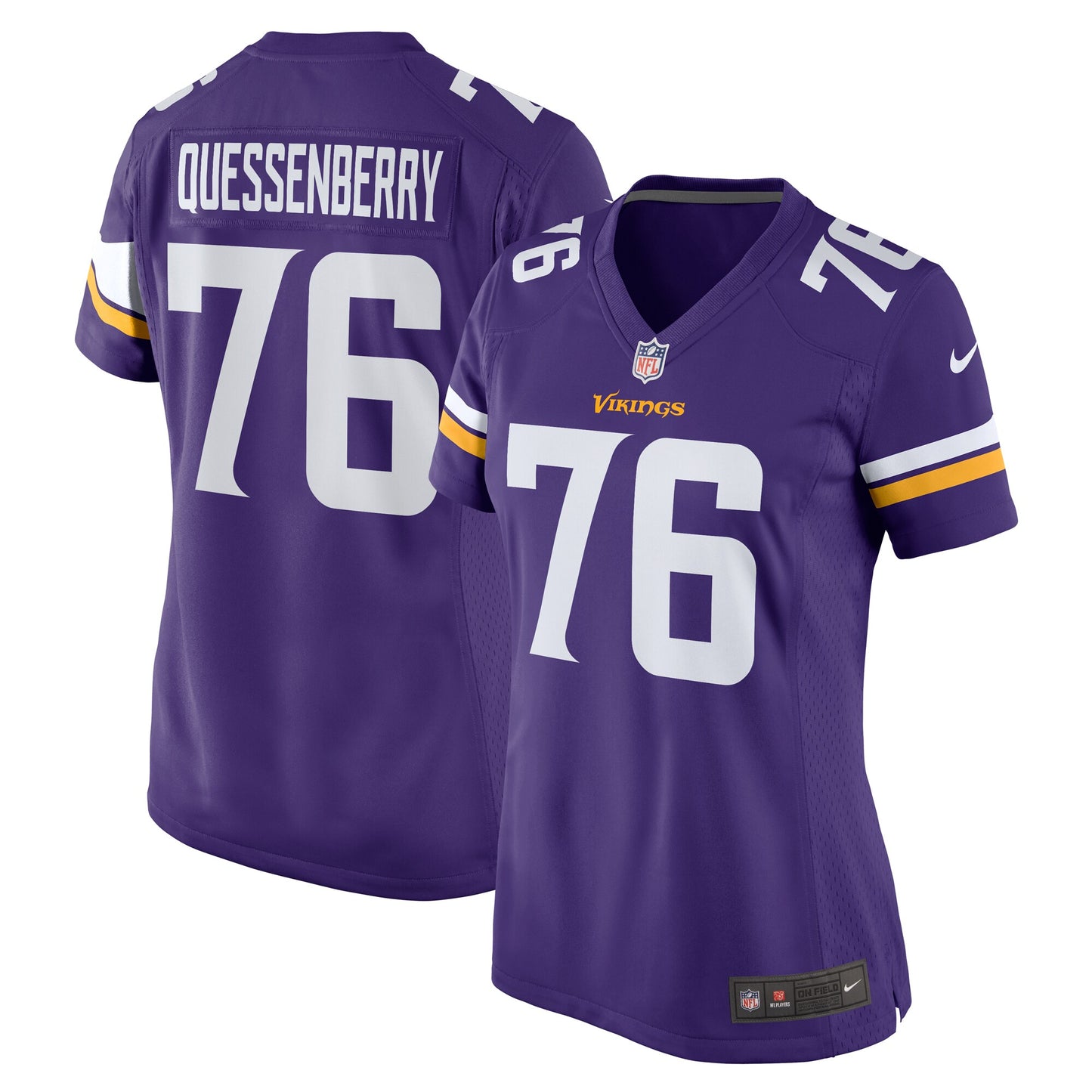 David Quessenberry Minnesota Vikings Nike Women's Team Game Jersey - Purple