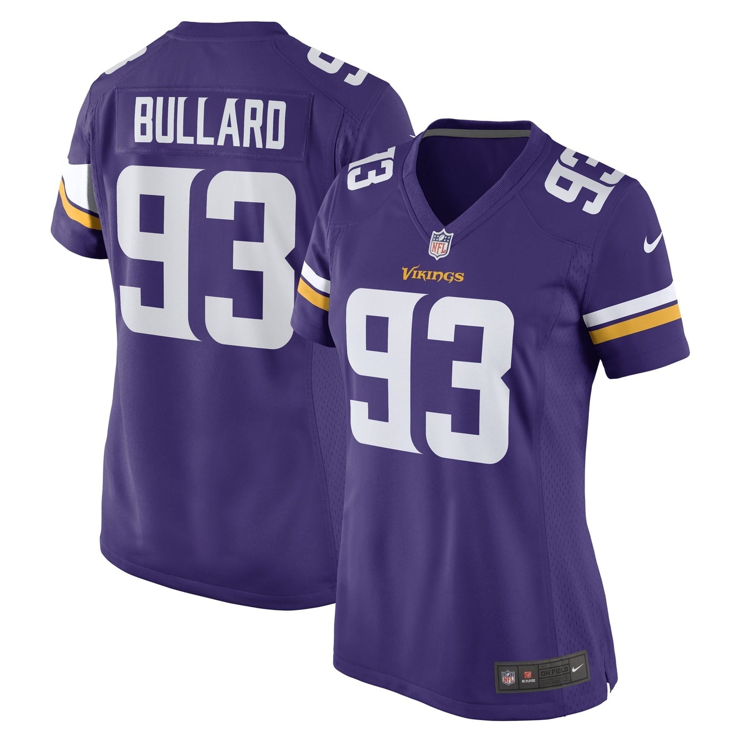 Women's Nike Jonathan Bullard Purple Minnesota Vikings Game Player Jersey