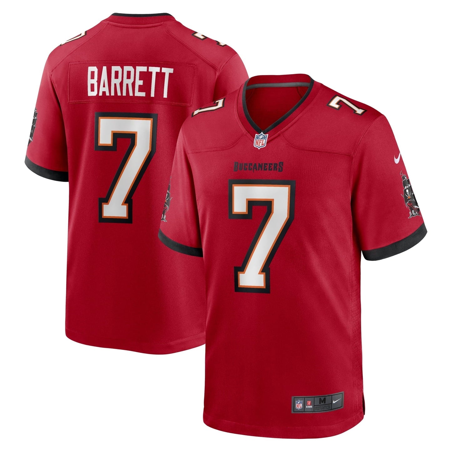 Men's Nike Shaquil Barrett Red Tampa Bay Buccaneers Game Player Jersey