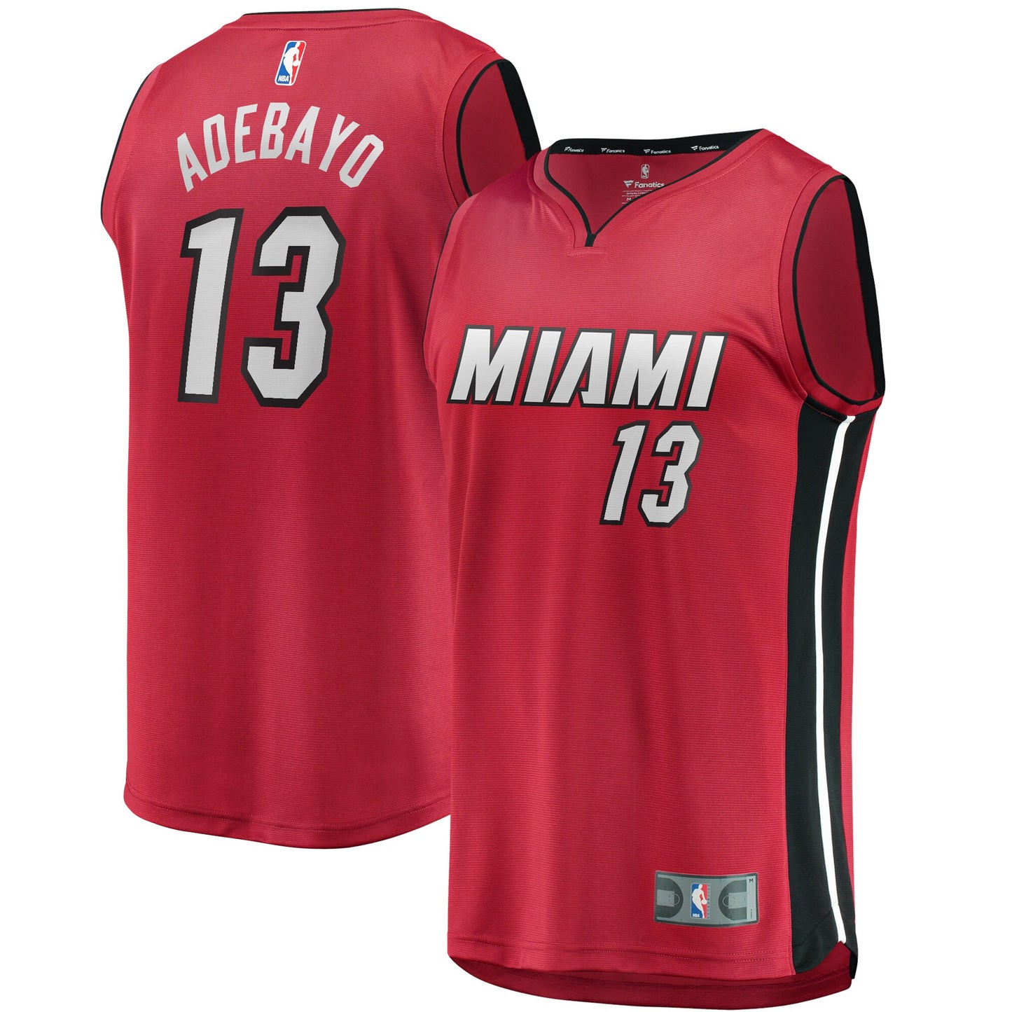 Bam Adebayo Miami Heat Fanatics Branded Youth Fast Break Replica Player Jersey - Statement Edition - Red