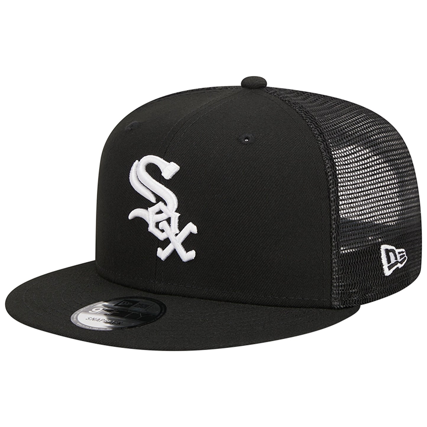Chicago White Sox New Era Trucker 9FIFTY Snapback Hat - Black