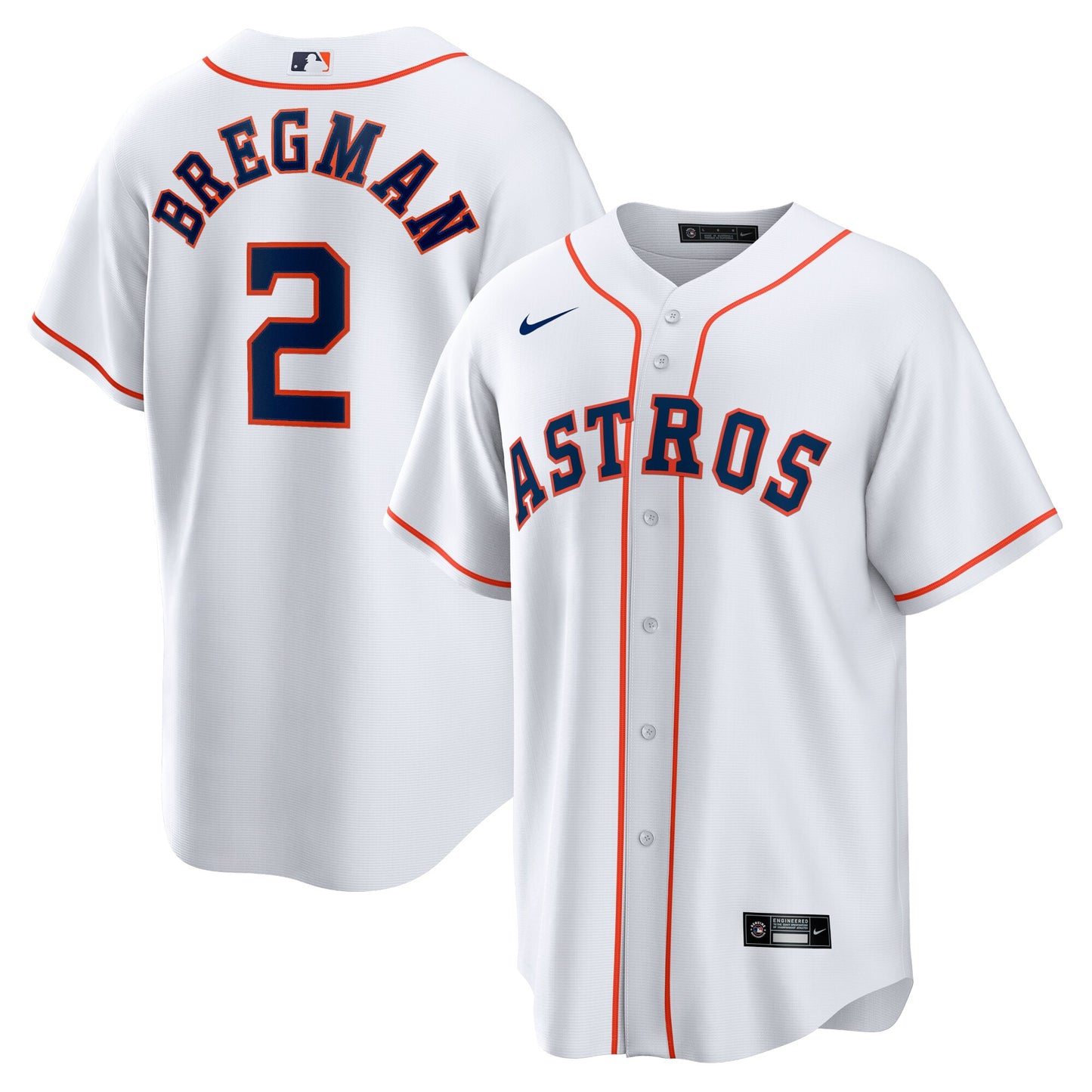 Alex Bregman Houston Astros Nike Home Replica Player Name Jersey - White