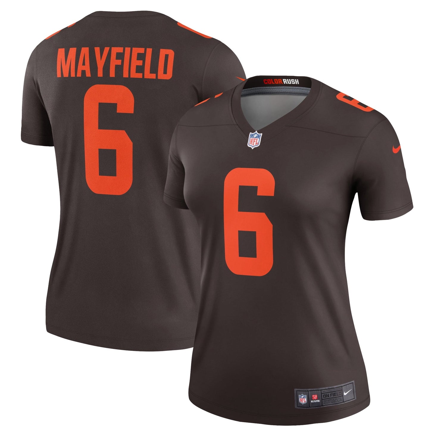 Women's Nike Baker Mayfield Brown Cleveland Browns Alternate Legend Jersey