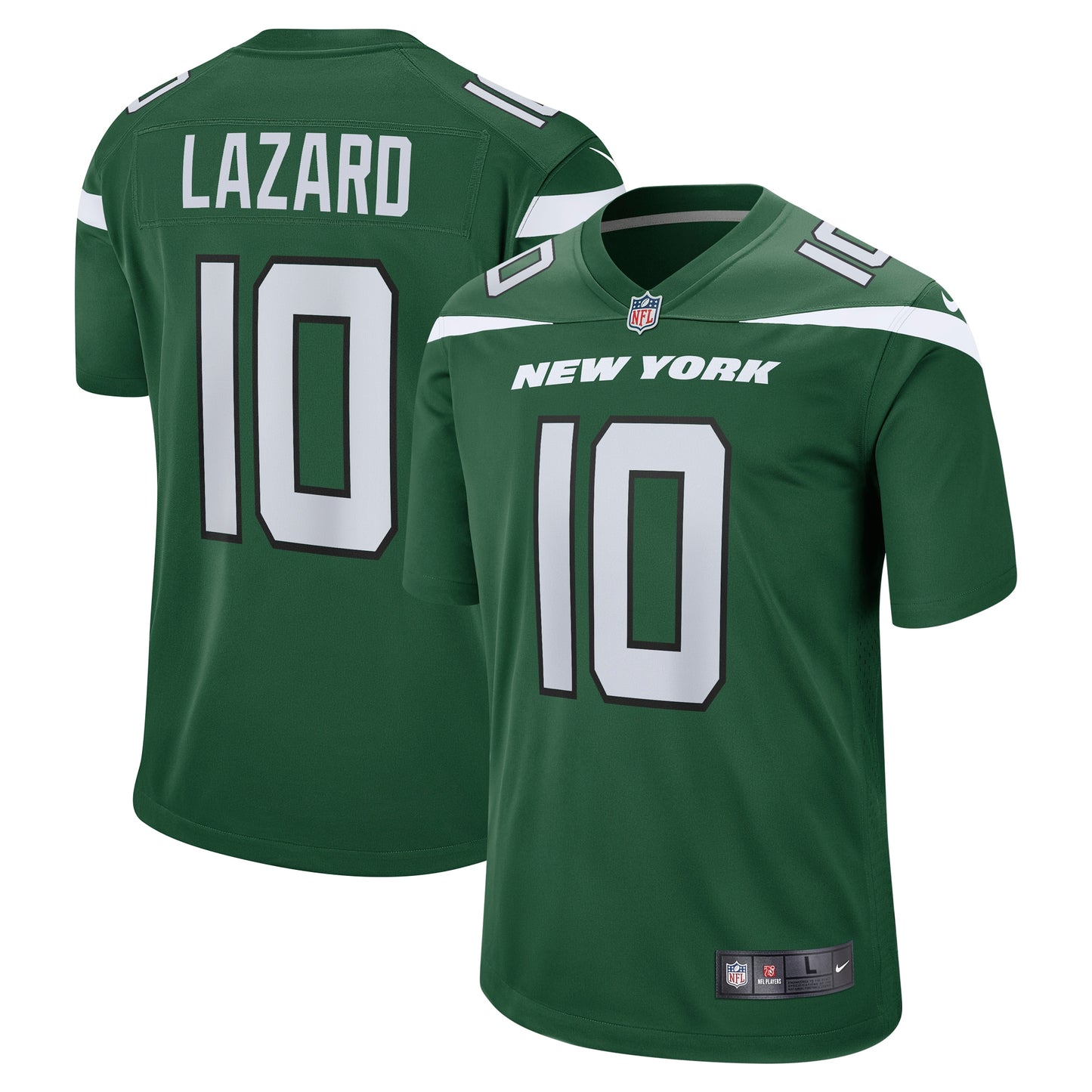 Allen Lazard New York Jets Nike Game Player Jersey - Gotham Green