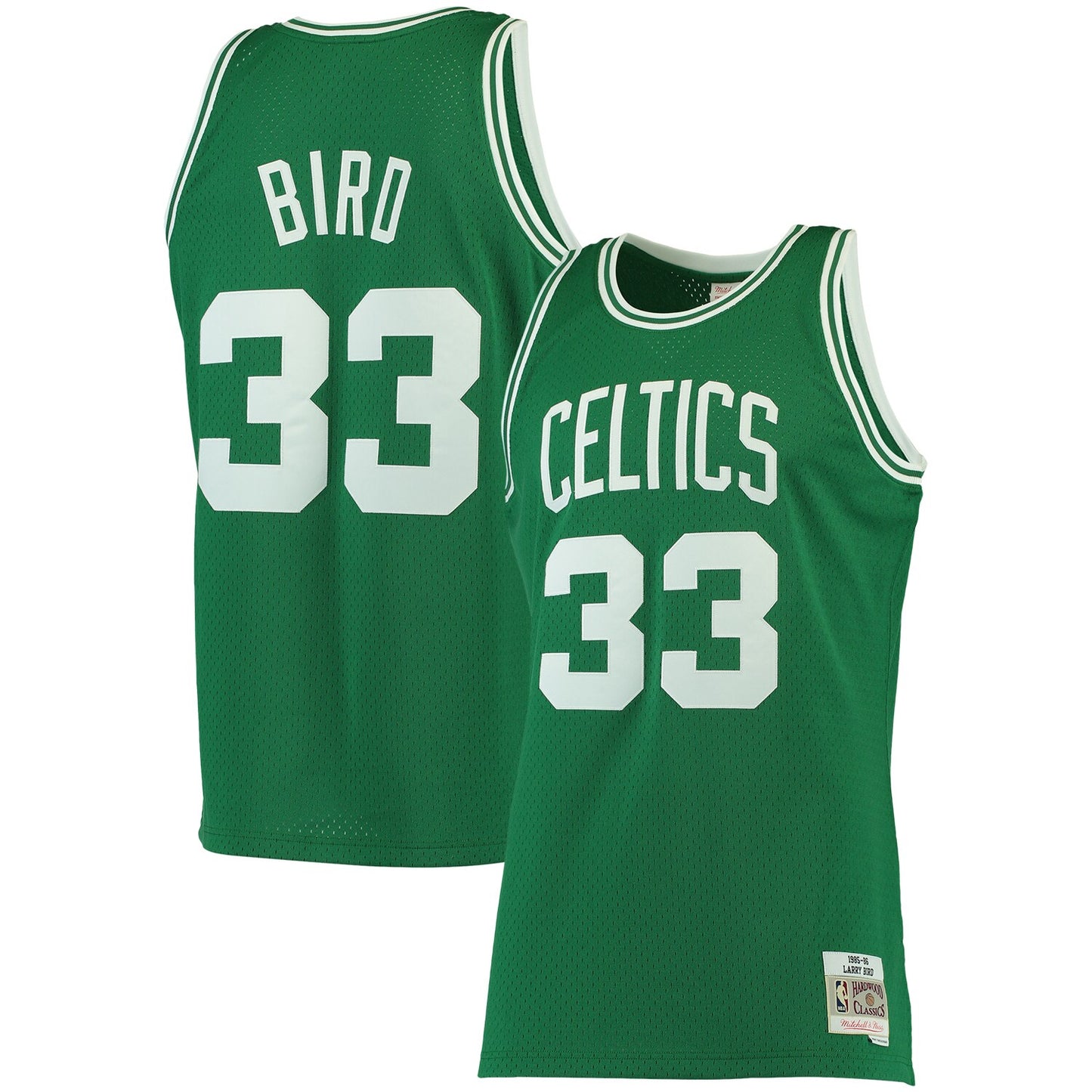 Larry Bird Boston Celtics Mitchell & Ness Big & Tall Hardwood Classics Jersey - Kelly Green