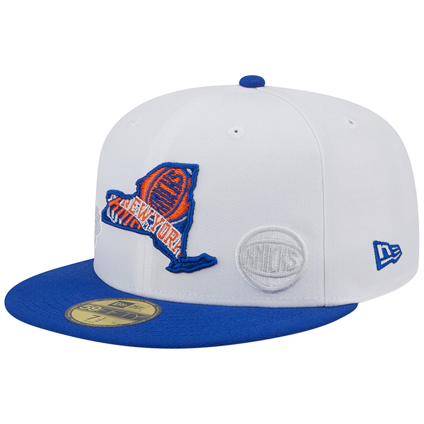 New York Knicks New Era State Pride 59FIFTY Fitted Hat - White/Blue