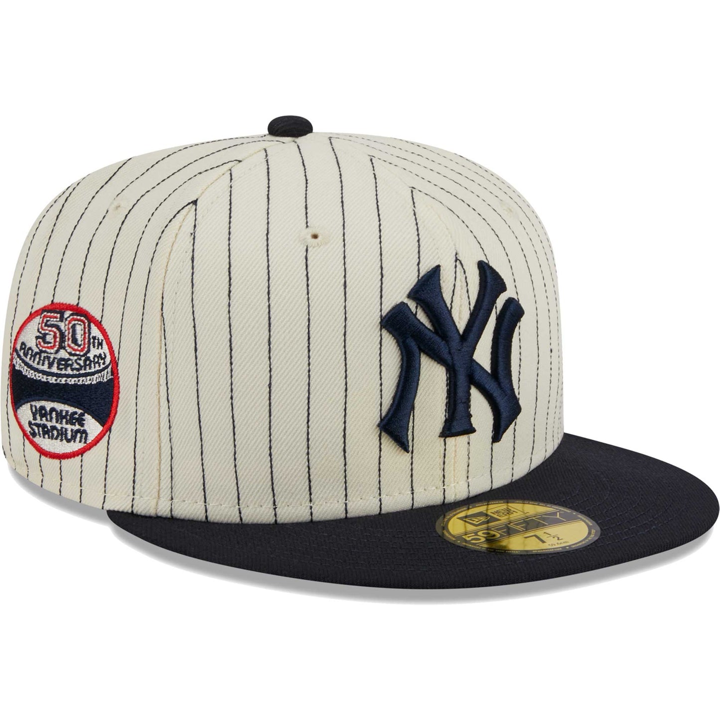 New York Yankees New Era Retro Jersey Script 59FIFTY Fitted Hat - White