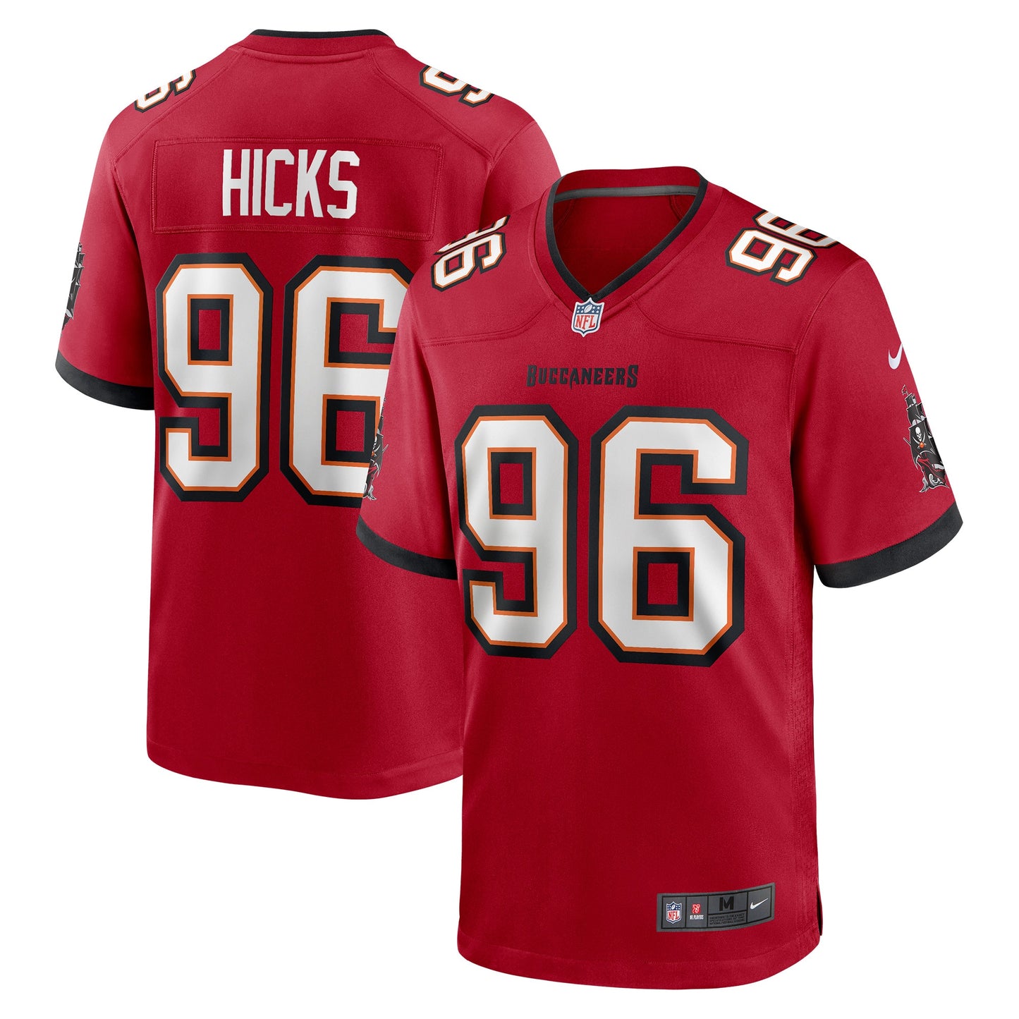 Akiem Hicks Tampa Bay Buccaneers Nike Game Player Jersey - Red