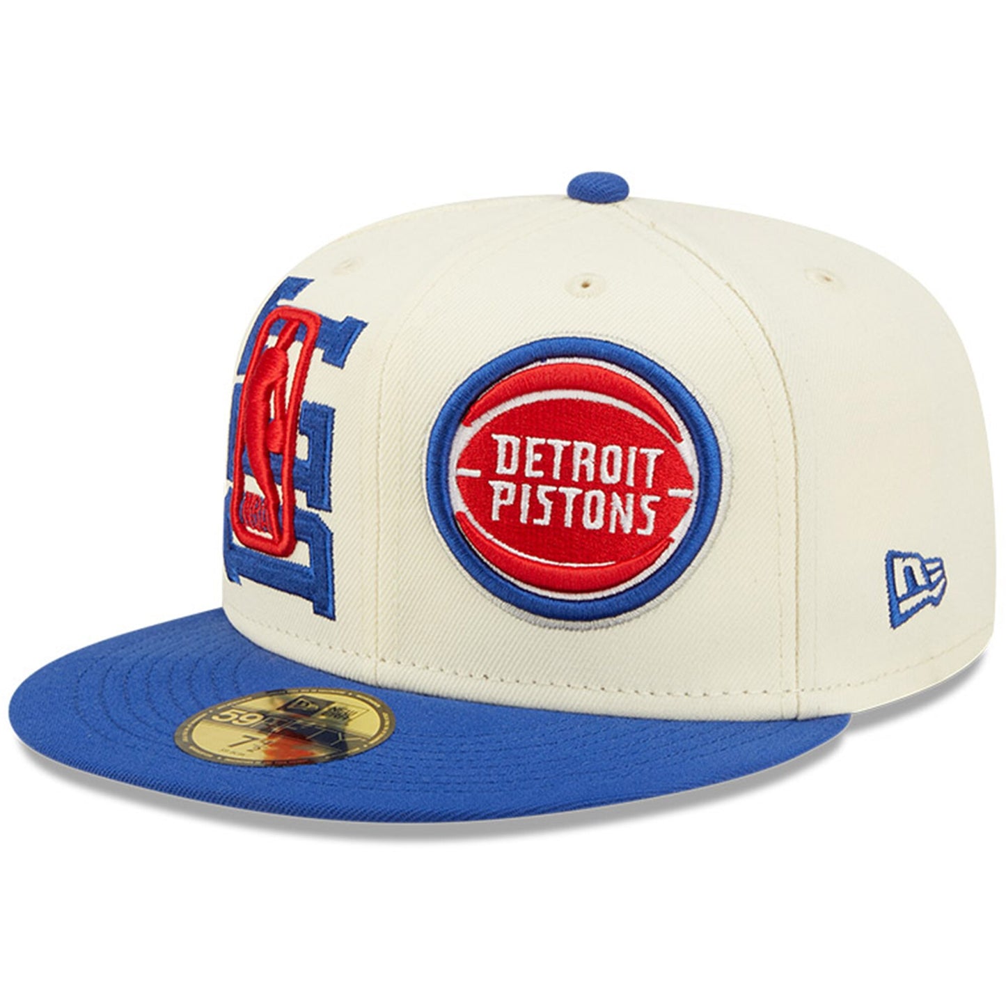 Detroit Pistons New Era 2022 NBA Draft 59FIFTY Fitted Hat - Cream/Blue