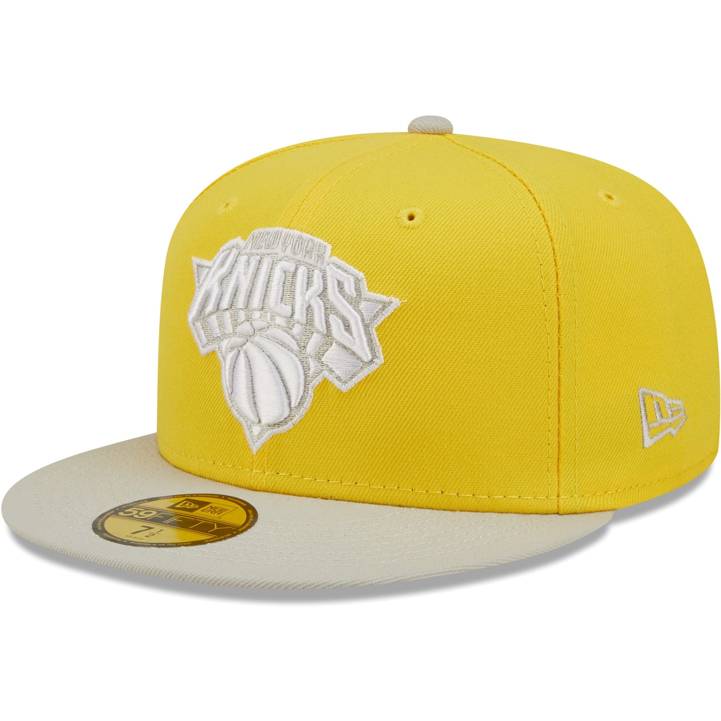 New York Knicks New Era Color Pack 59FIFTY Fitted Hat - Yellow/Gray