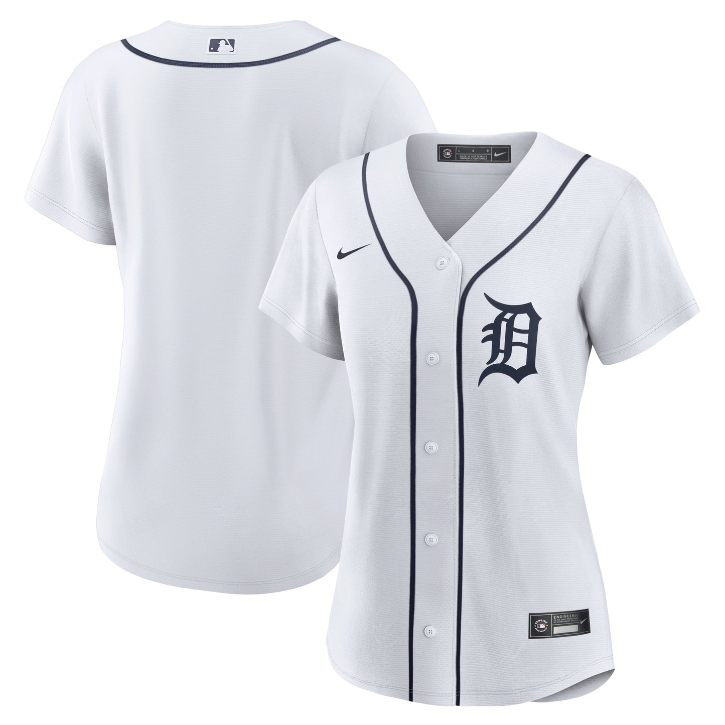 Detroit Tigers Nike Women's Home Blank Replica Jersey - White