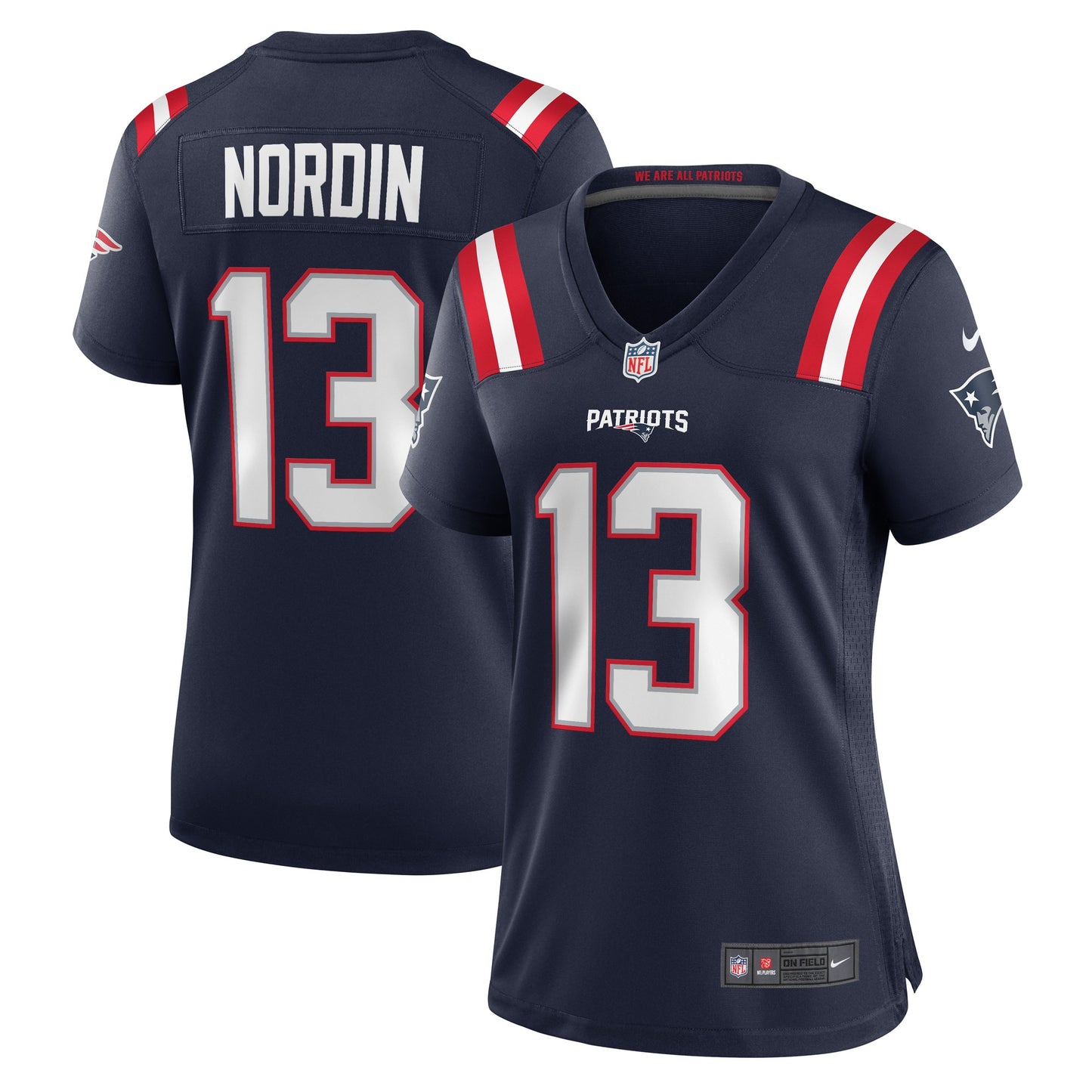 Quinn Nordin New England Patriots Nike Women's Game Player Jersey - Navy