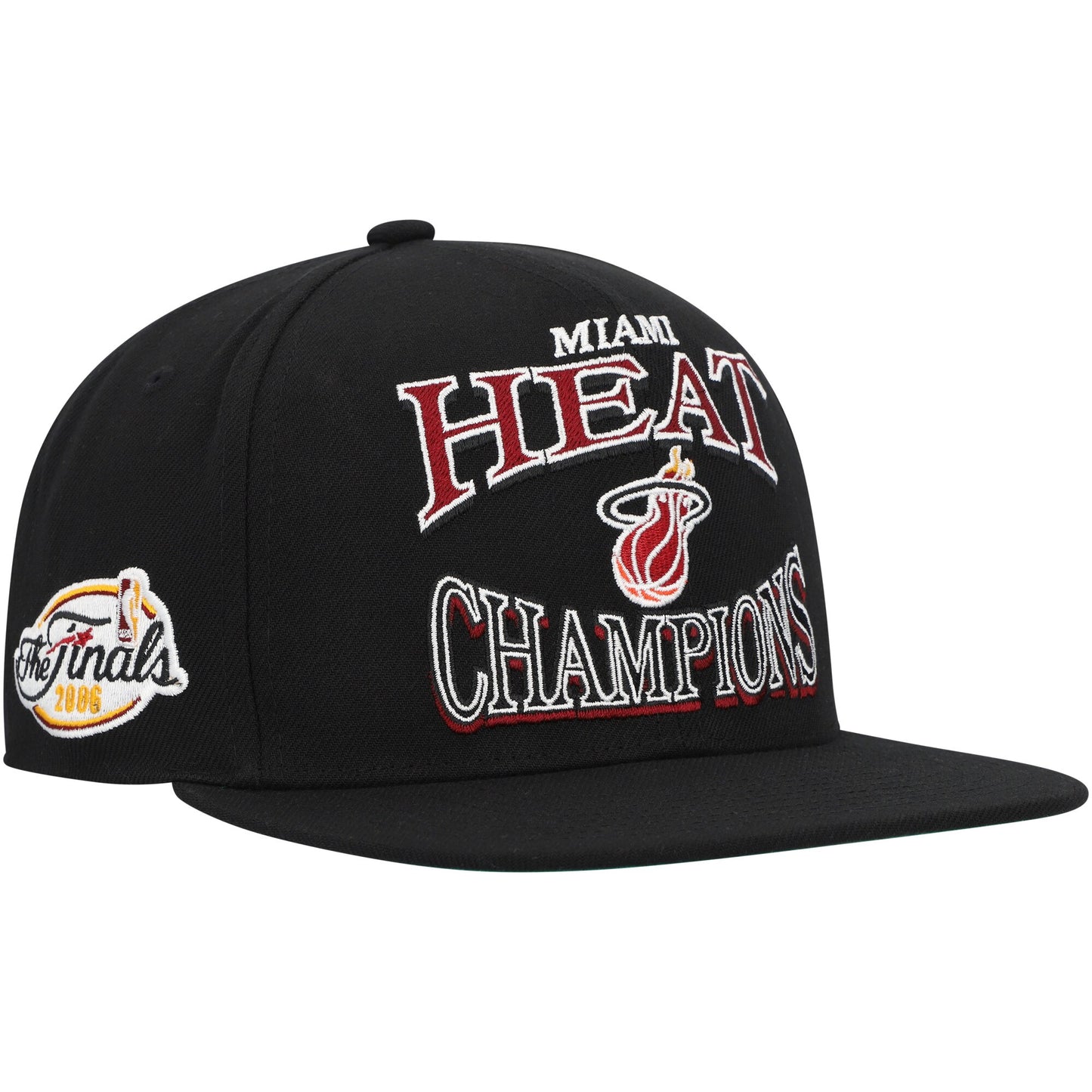 Miami Heat Mitchell & Ness Hardwood Classics SOUL Champions Era Diamond Snapback Hat - Black