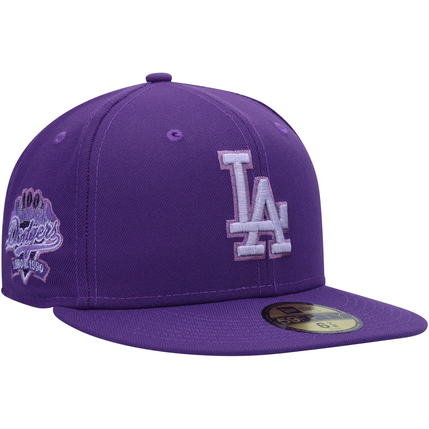 Los Angeles Dodgers New Era Lavender Undervisor 59FIFTY Fitted Hat - Purple