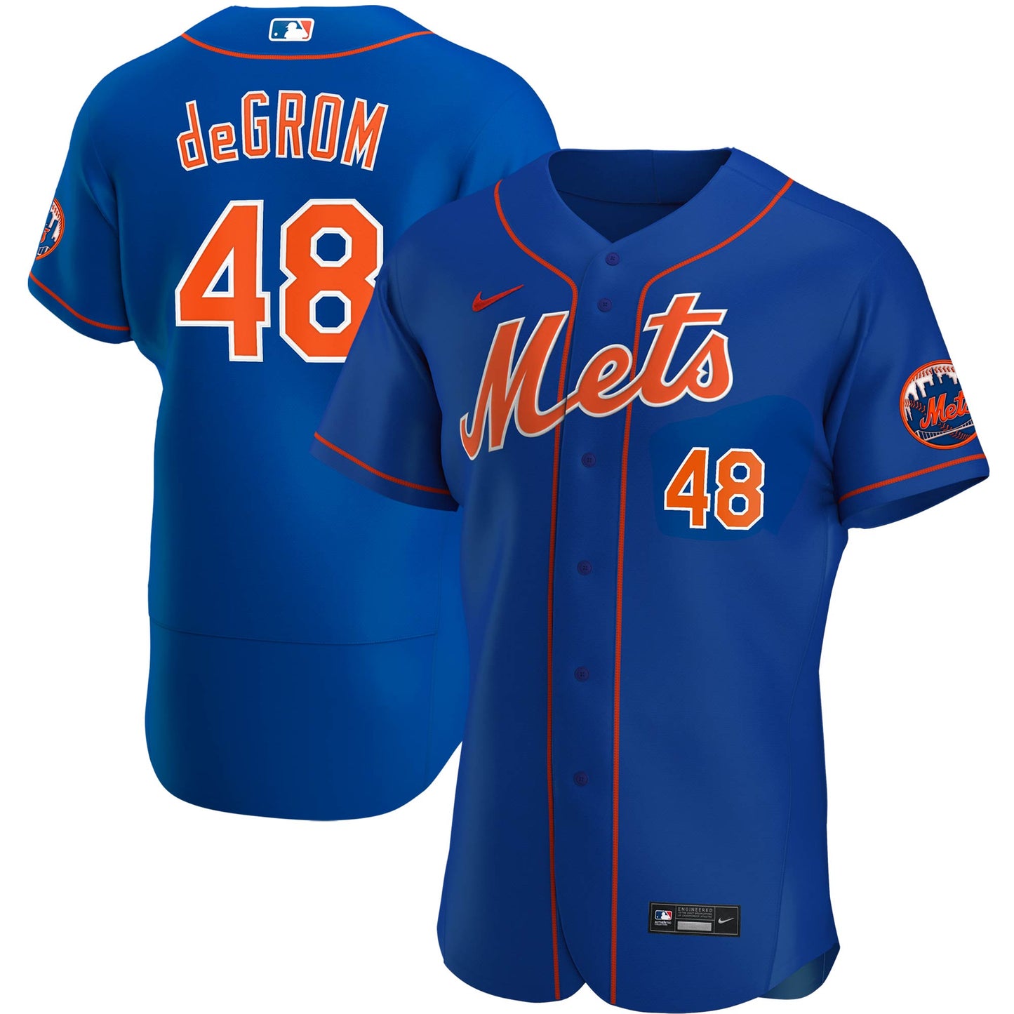 Men's Nike Jacob deGrom Royal New York Mets Alternate Authentic Player Jersey