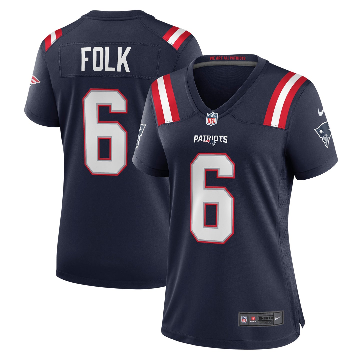 Nick Folk New England Patriots Nike Women's Game Jersey - Navy
