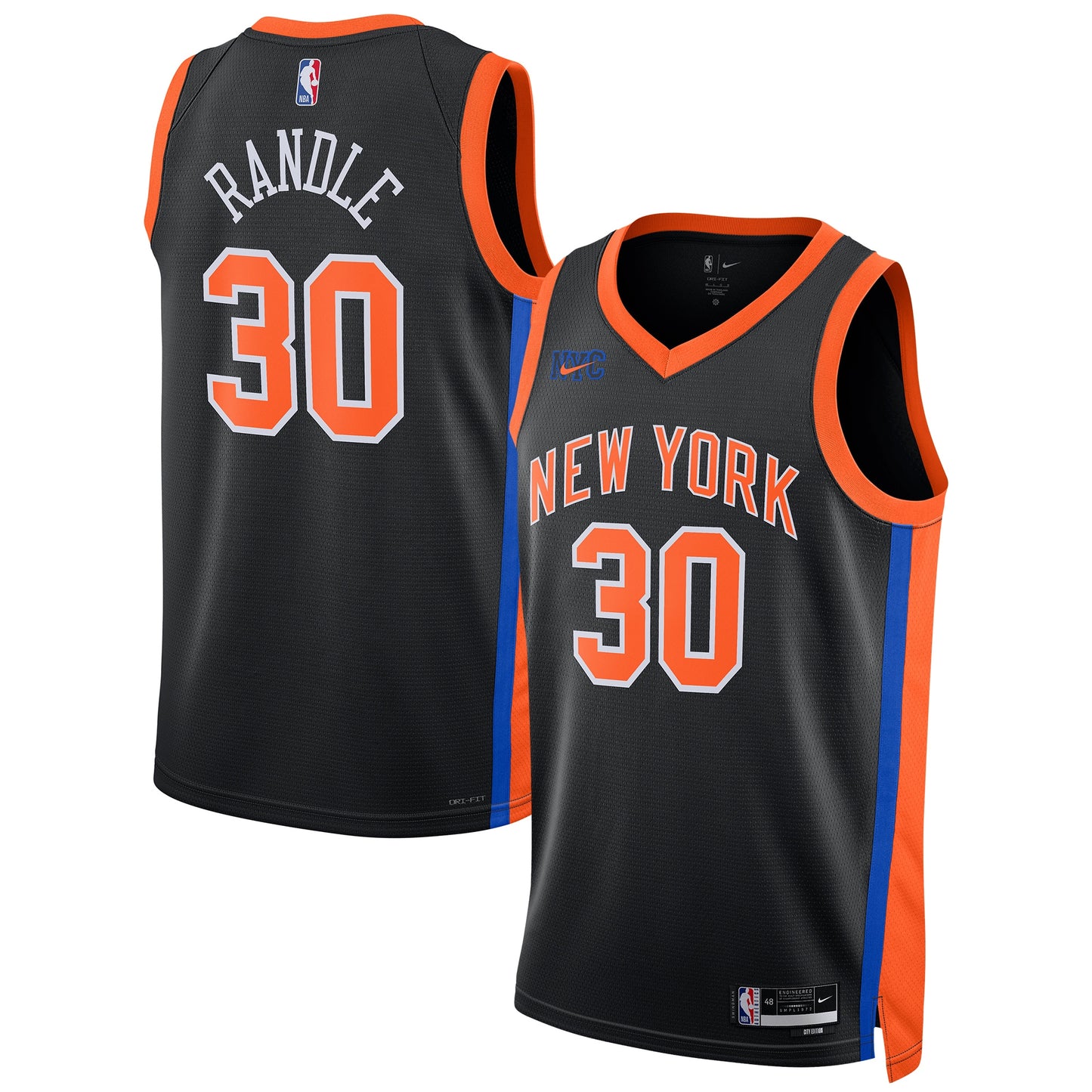 Julius Randle New York Knicks Nike Unisex 2022/23 Swingman Jersey - City Edition - Black