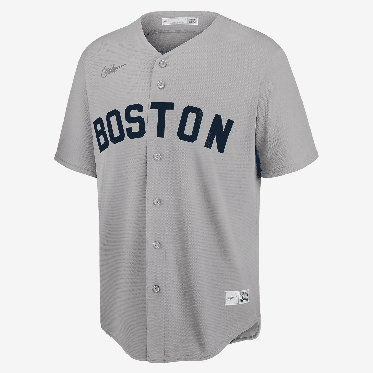 MLB Boston Red Sox (Carl Yastrzemski) Men's Cooperstown Baseball Jersey - Atmosphere Grey