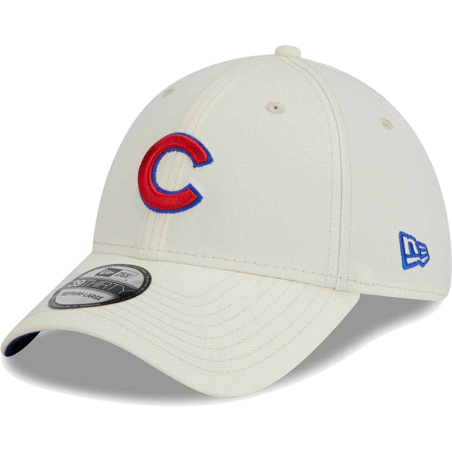 Chicago Cubs New Era Chrome Team Classic 39THIRTY Flex Hat - Cream