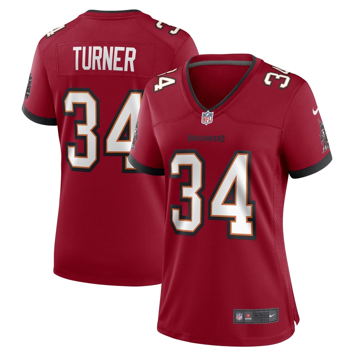 Women's Nike Nolan Turner Red Tampa Bay Buccaneers Game Player Jersey
