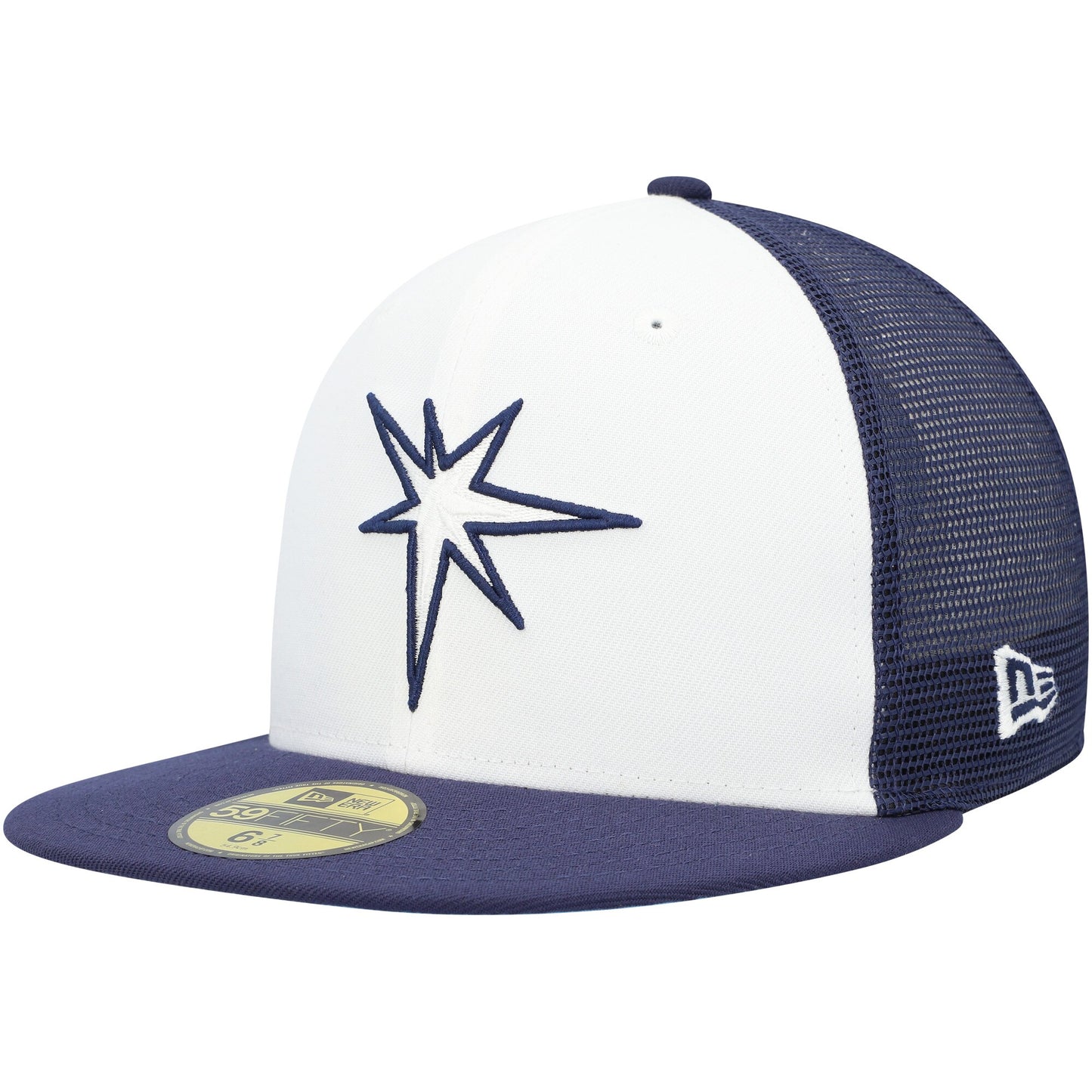 Tampa Bay Rays New Era 2023 On-Field Batting Practice 59FIFTY Fitted Hat - White/Navy