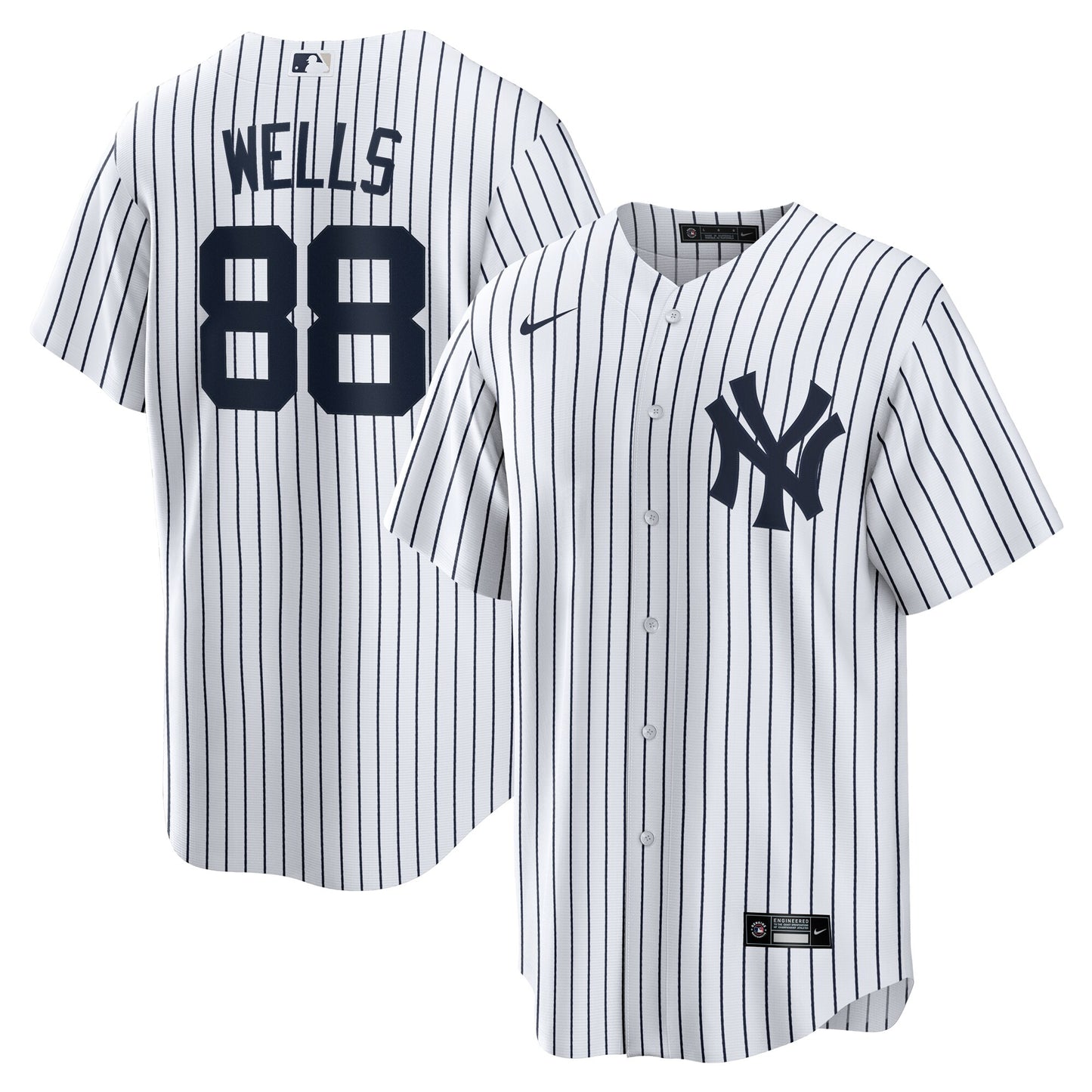 Austin Wells New York Yankees Nike Home Official Replica Player Jersey - White