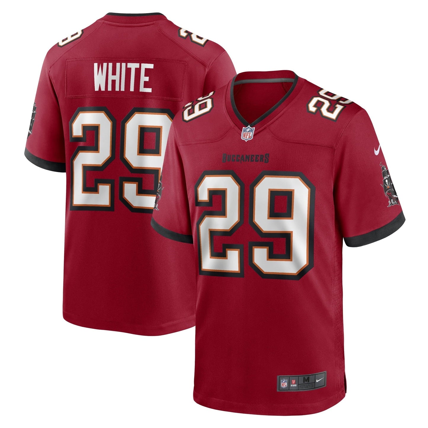 Men's Nike Rachaad White Red Tampa Bay Buccaneers Game Player Jersey