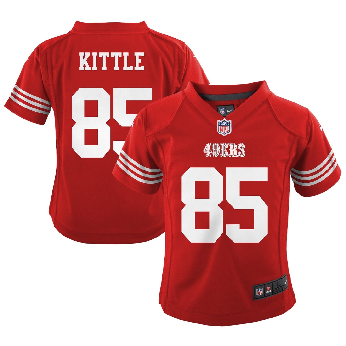 Preschool Nike George Kittle Scarlet San Francisco 49ers Game Jersey
