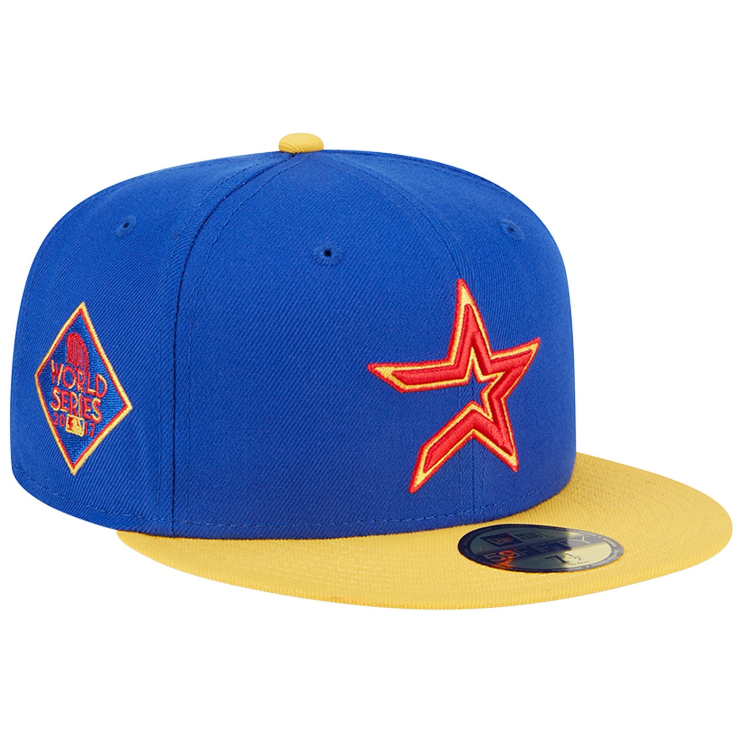 Houston Astros New Era Empire 59FIFTY Fitted Hat - Royal/Yellow