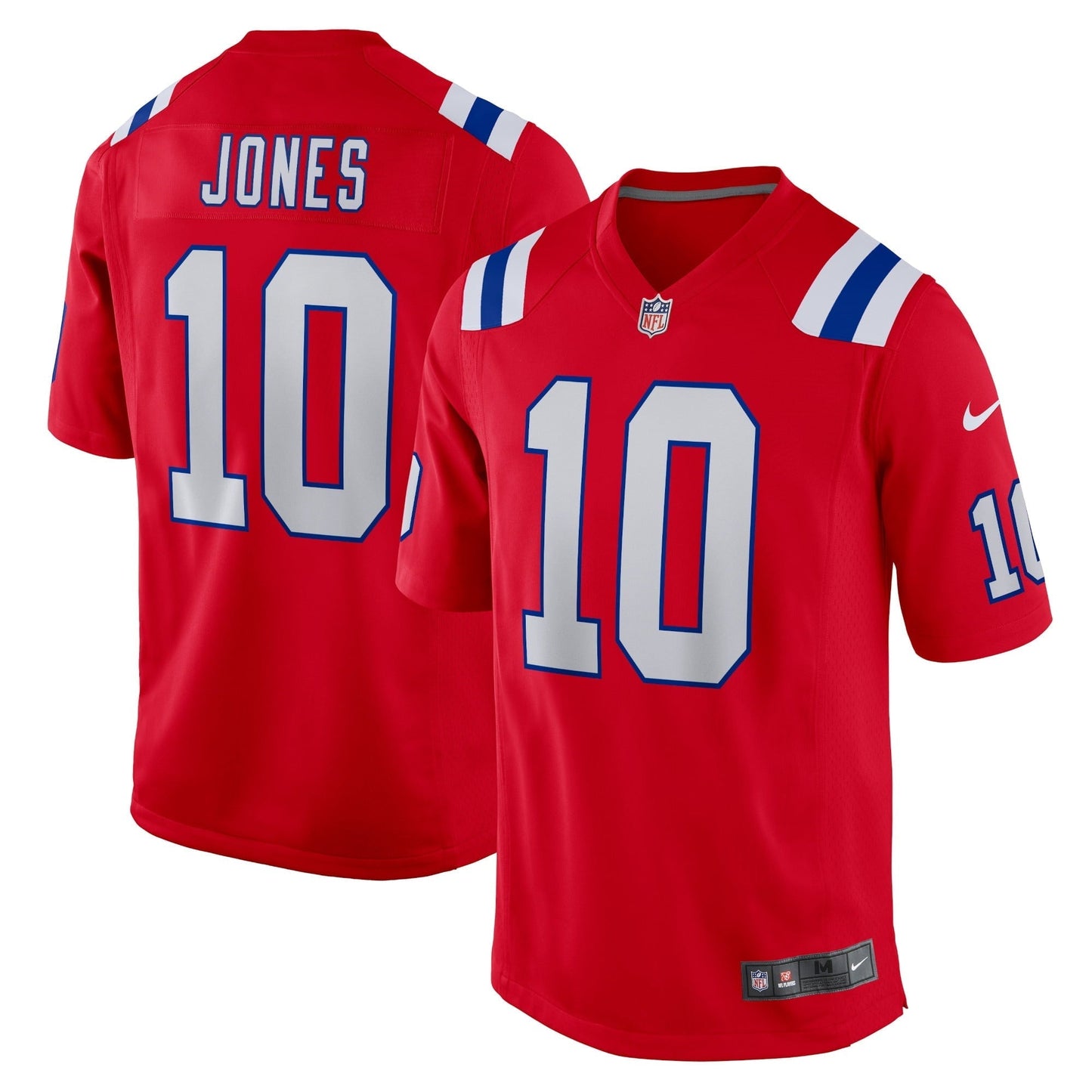 Youth Nike Mac Jones Red New England Patriots Game Jersey