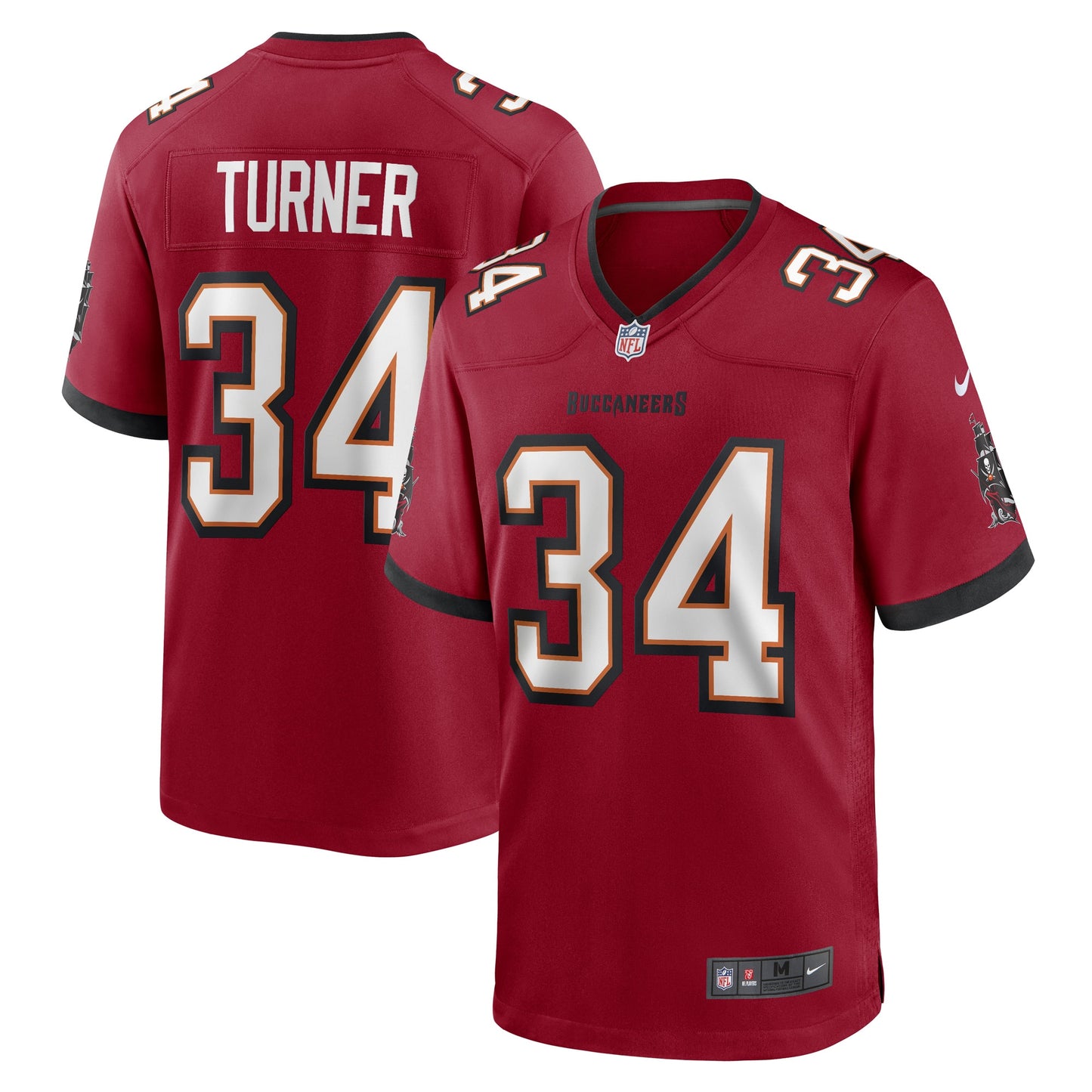 Nolan Turner Tampa Bay Buccaneers Nike Game Player Jersey - Red