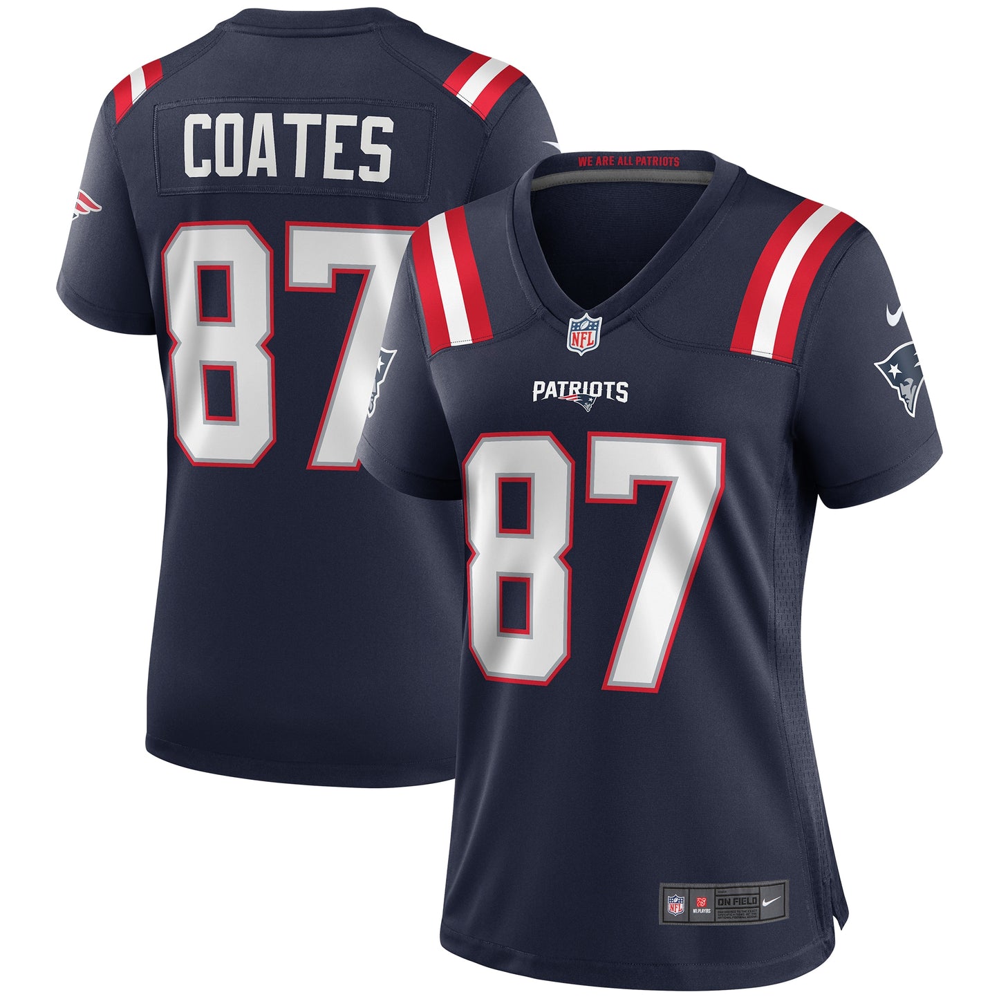 Ben Coates New England Patriots Nike Women's Game Retired Player Jersey - Navy