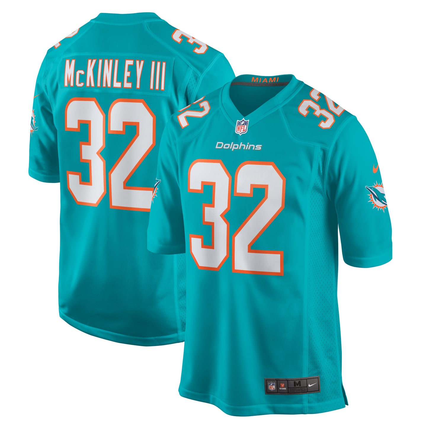 Verone McKinley III Miami Dolphins Nike Game Player Jersey - Aqua