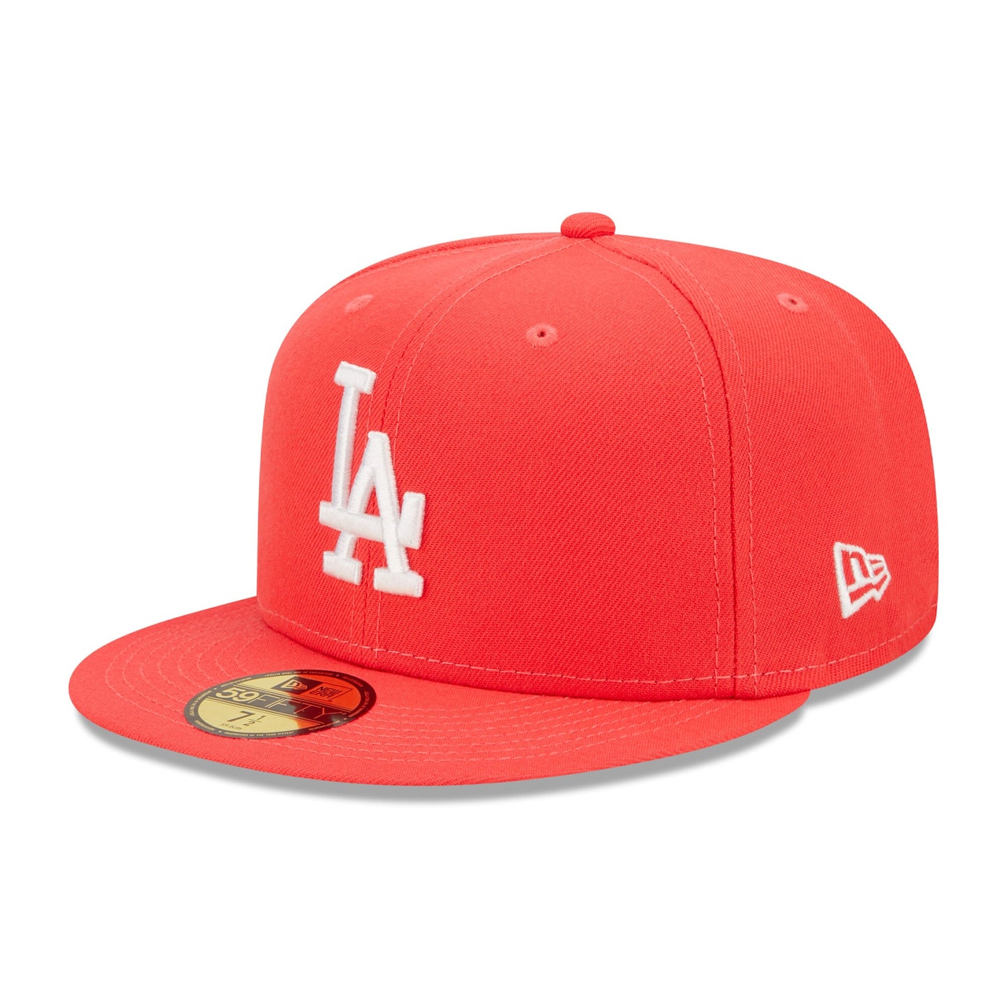 Los Angeles Dodgers New Era Lava Highlighter Logo 59FIFTY Fitted Hat - Red