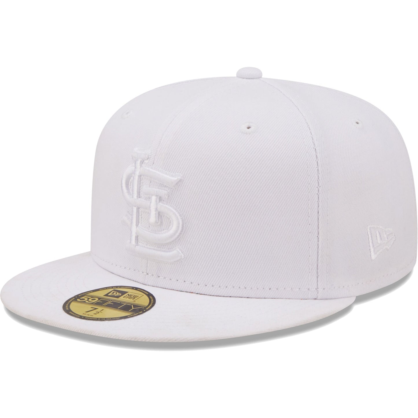 St. Louis Cardinals New Era White on White Logo 59FIFTY Fitted Hat