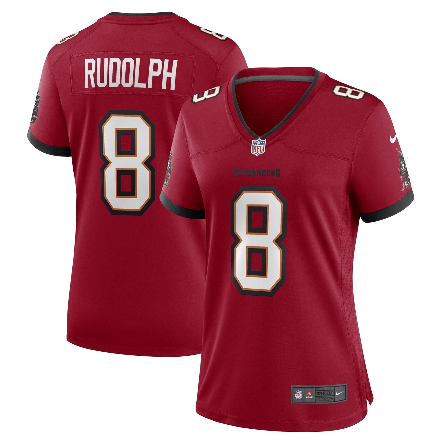 Women's Nike Kyle Rudolph Red Tampa Bay Buccaneers Game Player Jersey