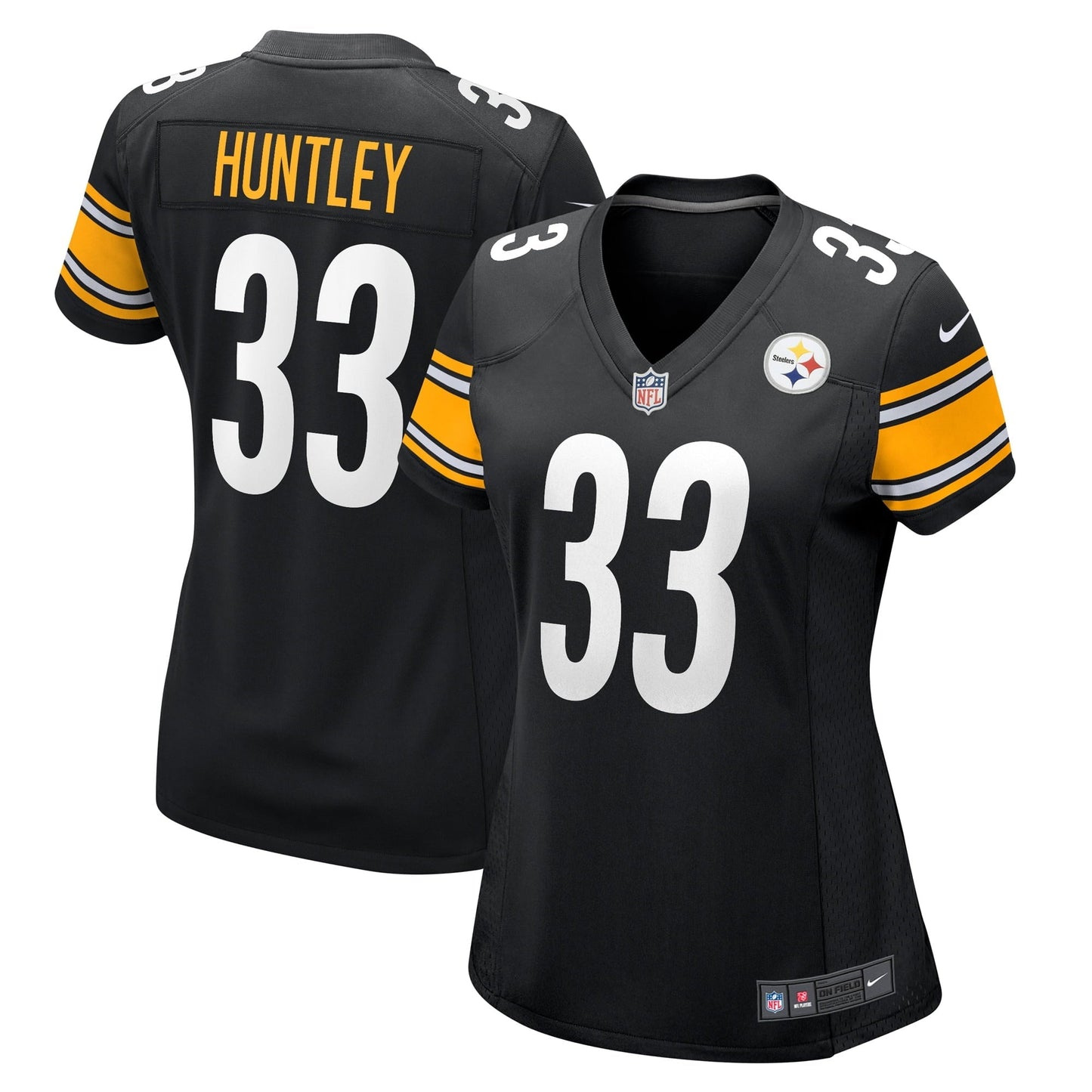 Women's Nike Jason Huntley Black Pittsburgh Steelers Game Player Jersey