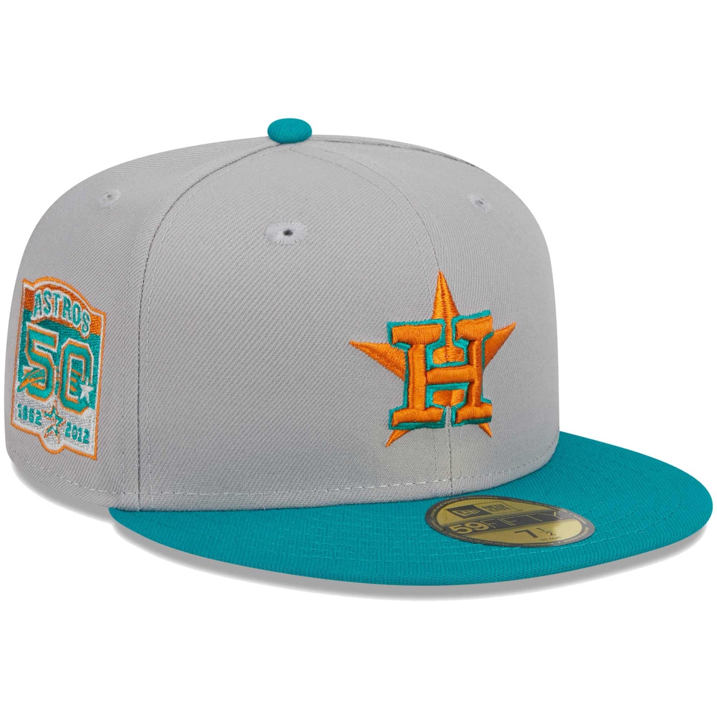 Houston Astros New Era 59FIFTY Fitted Hat - Gray/Teal