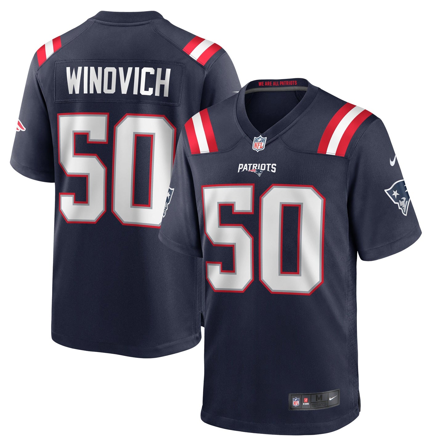 Chase Winovich New England Patriots Nike Game Jersey - Navy